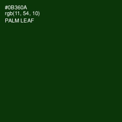 #0B360A - Palm Leaf Color Image
